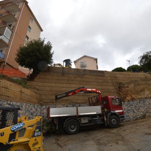 terra rinforzata con geogriglie