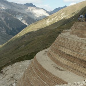 terra rinforzata con geogriglie