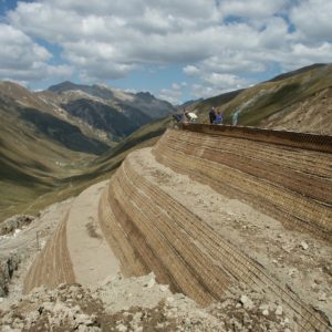 terra rinforzata con geogriglie